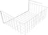 Southern Homewares 15-Inch White Wire Under-Cabinet Hanging Basket Shelf Organizer for Kitchen, Pantry, Bathroom