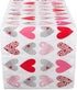 DII Valentine's Day Table Top Collection, Table Runner, 14x108, Hearts Collage Design