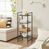 4-Tier UBSC034B01 SONGMICS Storage Rack, Bathroom Shelf, Extendable Plant Stand with Adjustable Shelf, for Bathroom