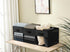 DECOMOMO Storage Baskets for Shelves - 13x15x13 Storage Cube Bins with Clear Window (Kallax / 4pcs, Black)
