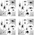 Beistle 4 Sheets (44 Pieces) Spider & Web Window Clings, Realistic Halloween Decorations for Spooking Up Your Home