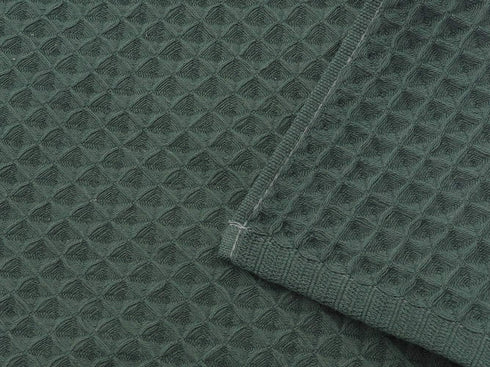 100% Natural Cotton Kitchen Towels, Classic Waffle Weave Dish Cloths, Set of 6, Soft Ultra Absorbent (Blackish Green)