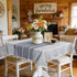 Gray Square Tablecloth 36 x 36 inch, Spring Rustic Farmhouse Grey Table