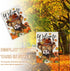 Welcome Fall Highland Cow Decorative Garden Flag, Autumn Farm Animal Pumpkin Maple Leaves Yard Decor 12 x 18