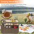 Camping Utensil Bag, Knife Roll Bag for Chefs, Canvas Roll Up Culinary Bag for Cooking, Camping, Tableware Storage