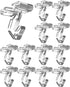 NACETURE 25 Pack Clear Drop Ceiling Hooks for Classroom Decorations - Polycarbonate Hanger Hooks for Suspended Ceiling