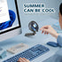 KIBEE Portable Fan, 5200mAh Rechargeable Handheld Fan, 180° Foldable Mini Fan for Outdoor, Home, Office (Black)