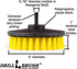 Drillbrush Bathroom Cleaning Drill Brush Attachment - Tile and Grout Cleaner Scrubber- Shower Cleaning Brush Attachment