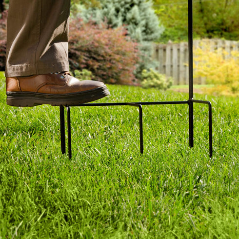 640-KD Liberty Garden Decorative w/Bib Hose Stand, Black