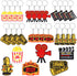 24PCS Movie Night Keychains, Party Favors Include Clapboard Microphone Ticket Popcorn Projector for Birthday Decorations