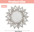 SynHHergyx 2 15 Inch Natural Linen Doilies, Pcs Round Lace Doilies for Tables Neutral Earth Tones Beige Table Topper