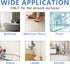 Supkiir Bathtub Non Slip Stickers, 24 PCS Anti Slip Adhesive Shower Treads with Scraper for Bath, Tub, and Stairs