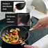 E-far Silicone Cooking Utensils Set, 10-Piece Black Kitchen Tools with Wooden Handle