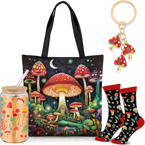 Paterr 4 Pcs Mushroom Gifts for Women Mushroom Lover Gift for Mother's
