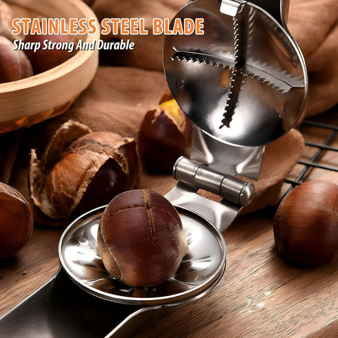 304 Upgrade Nutcracker Chestnut Clip Nut Cracker Sheller Walnut Pliers Metal Nut Opener Plier Multifunctional Chestnut