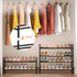 TZAMLI 2-Tier Closet, 17.2"-30" 9" 14" Inch Expandable Metal Shoe Rack for Stackable Shoe Organizer Adjustable Metal