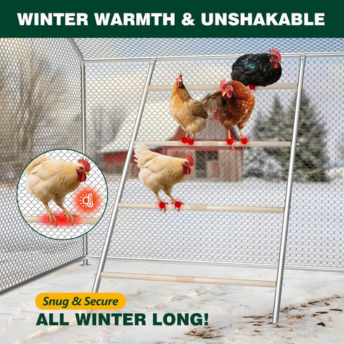 (58.2" 32" Chicken Perch Roosting Bars for Coop Farm Chicken Toys Roost Ladder for Backyard Poultry L x W)