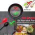 Patelai 4 Pieces Small Multicolored Silicone Spoons - Nonstick Kitchen Spoon for Cooking, Baking, Mixing