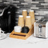 Mind Reader Cup and Condiment Station, Countertop Organizer, Coffee Bar, Rayon from Bamboo, Brown