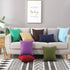 TAOSON Set of 2 100% Cotton Solid Canvas Decorative Throw Pillow Cover - Cushion Covers for Sofa Couch Bed Chair Only