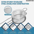Stainless Steel Fine Mesh Strainer, Mini Cocktail Strainer for Tea, Herbs, Coffee & Drinks, Rust Proof