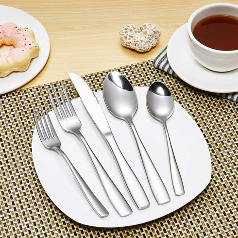 Eslite 60-Piece Silverware Set, Stainless Steel Flatware Set for 12