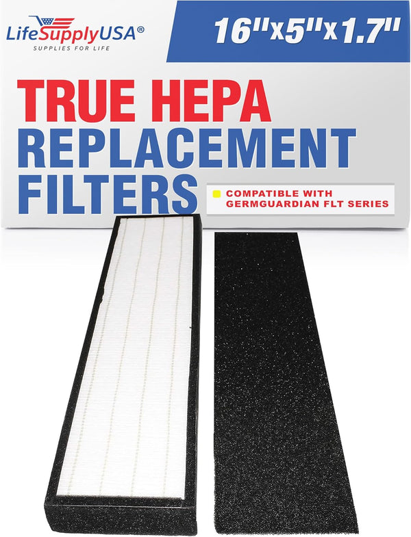 True HEPA Filter Replacement Compatible with GermGuardian FLT4825 FLT-4850 AC4800 4800 Series, Germ Guardian Filter B by LifeSupplyUSA