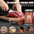 Rolling Knife Sharpener Tool, Gusneck Professional Knife Sharpener for Kitchen Knives, Magnetic Angles Support