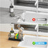 Countertop 304 9.25) Cisily Sponge Holder for Kitchen Sink, Sink Caddy Organizer with High Brush Holder, Kitchen