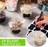 12 (7.1 oz,Clear) Tioncy Pcs Ice Cream Bar Supplies Sugar Bowls with Lid and Spoon Acrylic Candy Dispenser Party Bar