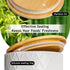 Set 3 Sets Counter, Set MIAMIO of Canister for Kitchen Ceramic Kitchen Canister with Airtight Seal Wooden Lid - Perfect