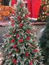 24 pcs Christmas Berries Stems Artificial Red Berry Stems for Christmas Tree Ornaments Crafts Holiday and Home Decor