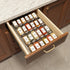 24 4oz SpaceAid Pcs Spice Jars with Labels, Empty Glass Spice Bottles, Minimalist Farmhouse Spice Labels Stickers