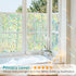 Windimiley Rainbow Window Film Privacy, 3D Stained Glass Clings, Decorative Prism Holographic Static Decals, 17.5x78.7In