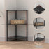 3 23.2" Book Small Corner Shelf, Tier Corner Bookshelf Display for Living Room Decor, Standing Shelf Bookcase