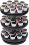 Mind Reader Single Serve Coffee Pod Carousel - 45 Pod Capacity, Countertop Organizer, 9.5" L x 9.5" W x 11.75" H (Black)