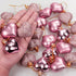 GuassLee Valentines Day Decorations, 36pcs Rose Gold Heart Shaped Baubles for Valentine's Day Wedding Anniversary