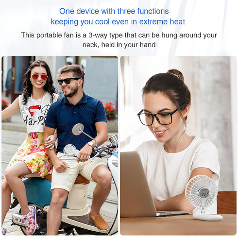 Mini Portable Handheld Fan with Lanyard - 4 Speed Personal Fan, 180 Degree Foldable Desk Fan for Travel Outdoor
