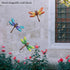 Yonivexis Metal Dragonfly Wall Decor, Outdoor Hanging Art for Living Room, Bedroom, Fence, Garden Decor, Style1