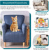 1-Piece 01 NILUOH Banquet Armchair Slipcover Stretch Chair Covers with Arms Printed Soft Accent Chair Cover Anti-Slip
