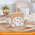 Caikeny 4th Napkin Holder for Tables Of July Gnomes Acrylic Napkins Holder Flowers Freestanding Tissue Dispenser Box