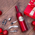 Tirrinia Wine Accessories Gift Set - Corkscrew Opener Kit, Drip Ring, Foil Cutter, Pourer & Stopper in Novelty Bottle
