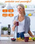 COMMERCIAL CHEF Immersion Blender, Multi-Purpose Hand Blender with Stainless Steel Blade, Handheld Mixer with 8 Speed