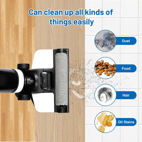 2 Pack 2 Replacement Roller Brush Compatible with Tineco iFloor Cordless Wet Dry Vacuum, Replacement Parts Vacuum