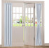 Aquazolax Rod Pocket French Door Curtain Drapes, 25x72-Inch Blackout Panel, Greyish White