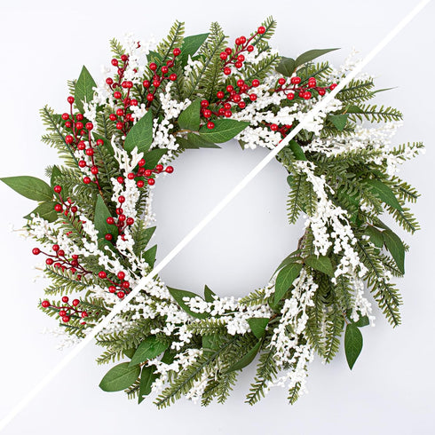 50 Pack 6.5 Inch LLZLL Berry Stems for Christmas Tree Christmas Berries Stems Artificial Red Berry Picks for Xmas
