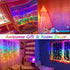 CoziTech Rainbow Fairy String Curtain Lights with Remote, Twinkle LED Ombre Light Curtain for Girls Room, Kid's