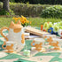 CSZPJLALA Set,Cute Set 4,Perfect Sets 4) Ceramic Cat Tea Cat Paw Tea Mugs And Saucers Of Cat Themed Gifts,Lovely Cat
