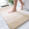 OLANLY Bathroom Rug Mat 30x20, Extra Soft Microfiber Non-Slip Plush Shaggy Bath Carpet, Light Beige