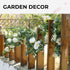 Der Rose 4 Pcs 13Ft Artificial Eucalyptus Flower Garland with Fake Silk Rose and Greenery for Decor